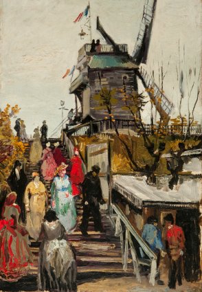 Van Gogh moulin de la galette à Montmartre.