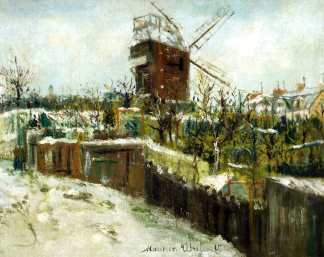 Utrillo moulin à Montmartre.